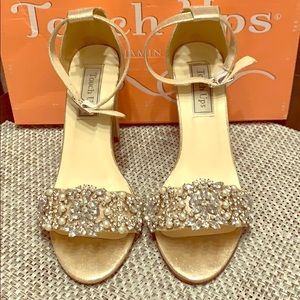 Sparkly Gold Heels